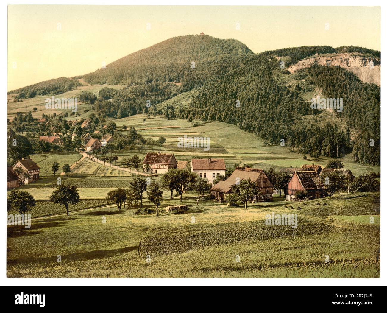 Alpi Bernesi, Oberland Bernese, Svizzera 1890. Foto Stock