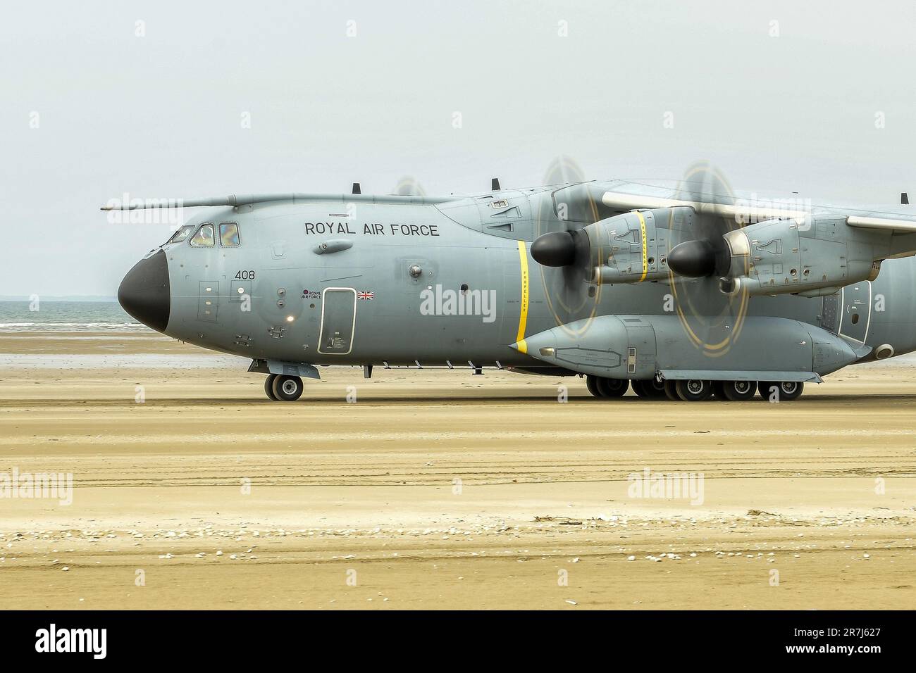 Atterraggi Atlas A400 Beach Foto Stock