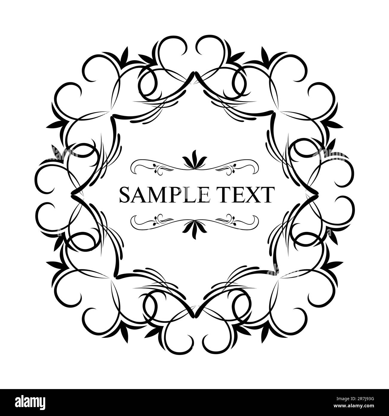 Illustrazione vettoriale, splendido vintage di lusso Illustrazione Vettoriale