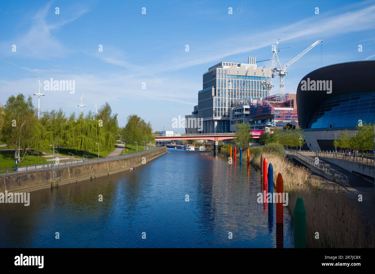 La costruzione del nuovo Sadlers Wells a East Bank, Stratford, Londra Foto Stock