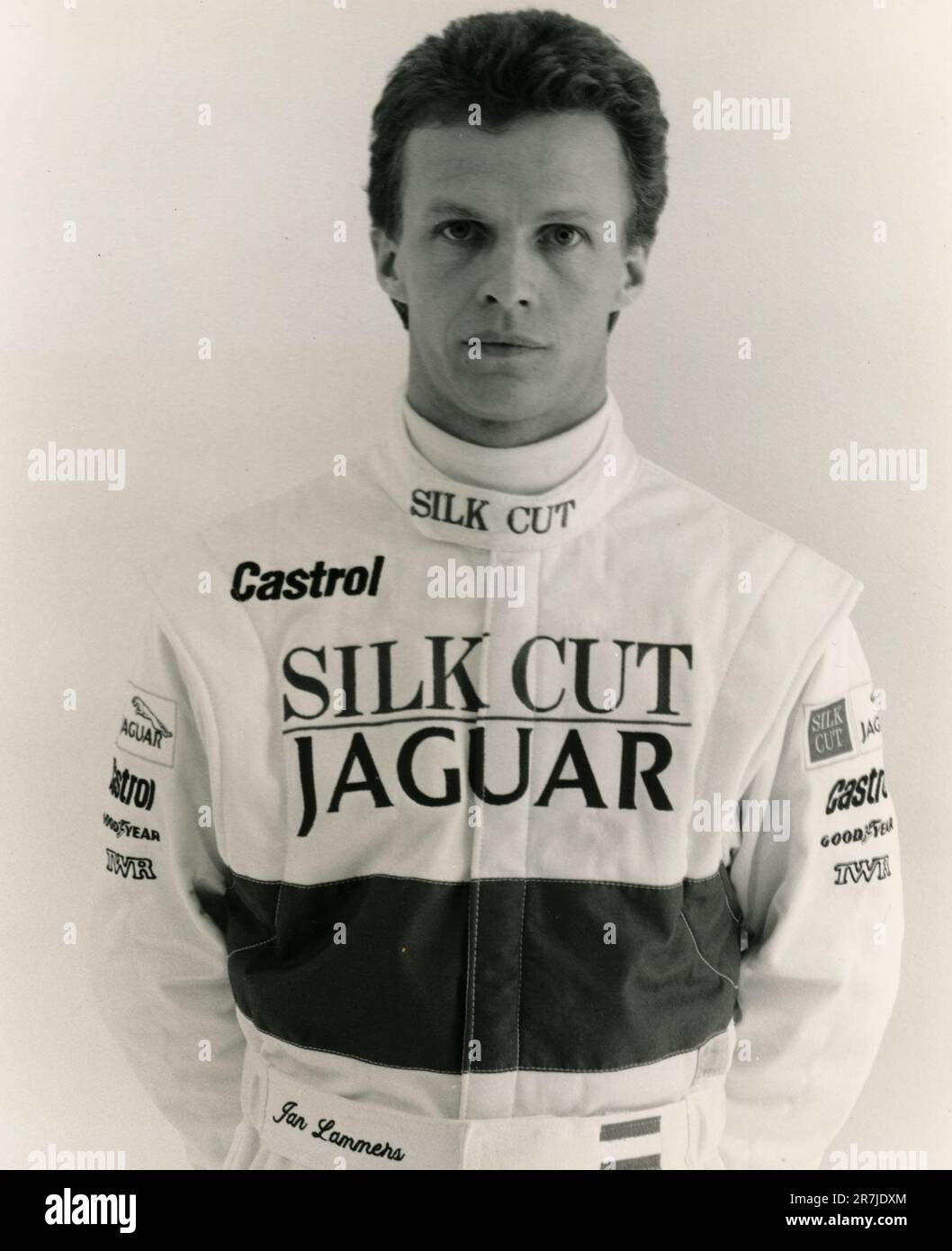 Pilota automobilistico olandese Jan Lammers, Regno Unito 1990 Foto Stock