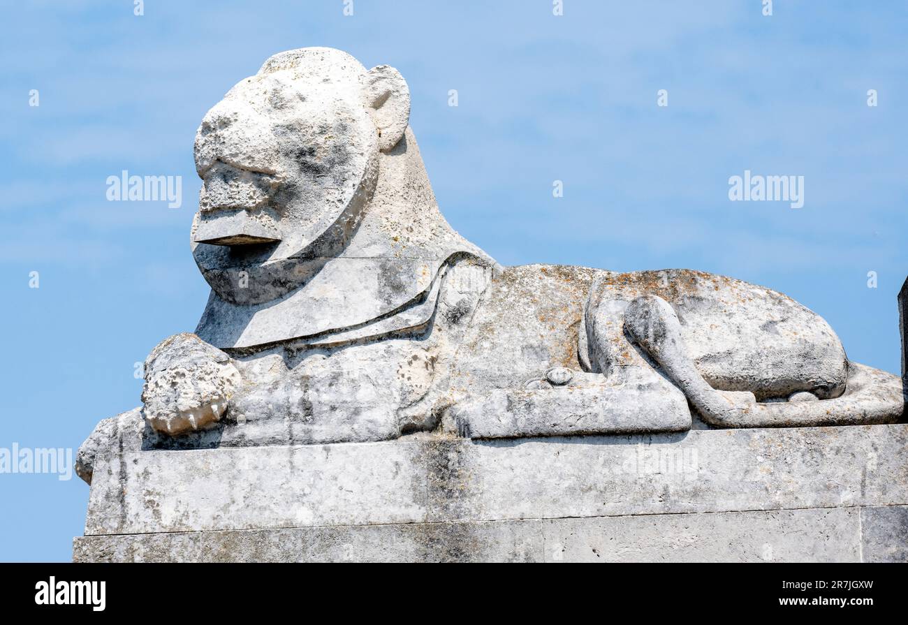 Dettaglio al Portsmouth Naval Memorial - Southsea Naval Memorial - Southsea Common, Southsea, Portsmouth, Hampshire, Inghilterra, REGNO UNITO Foto Stock