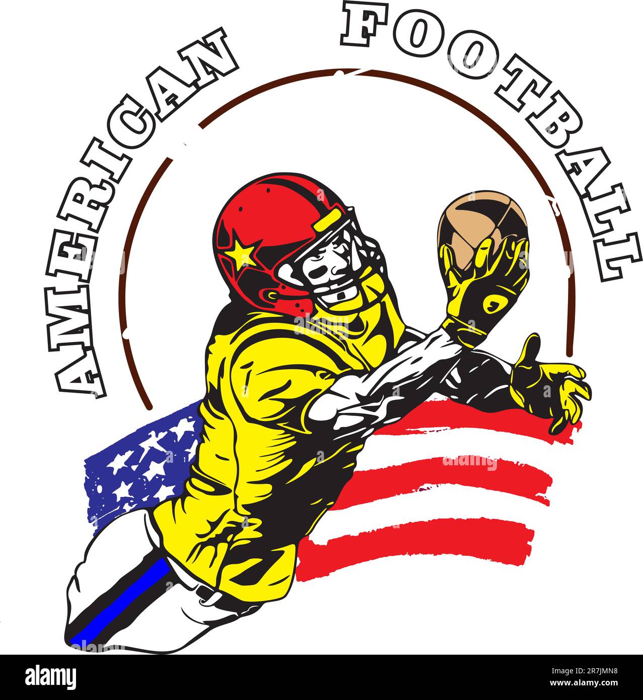 America sport più popolare nel mondo. Illustrazione Vettoriale