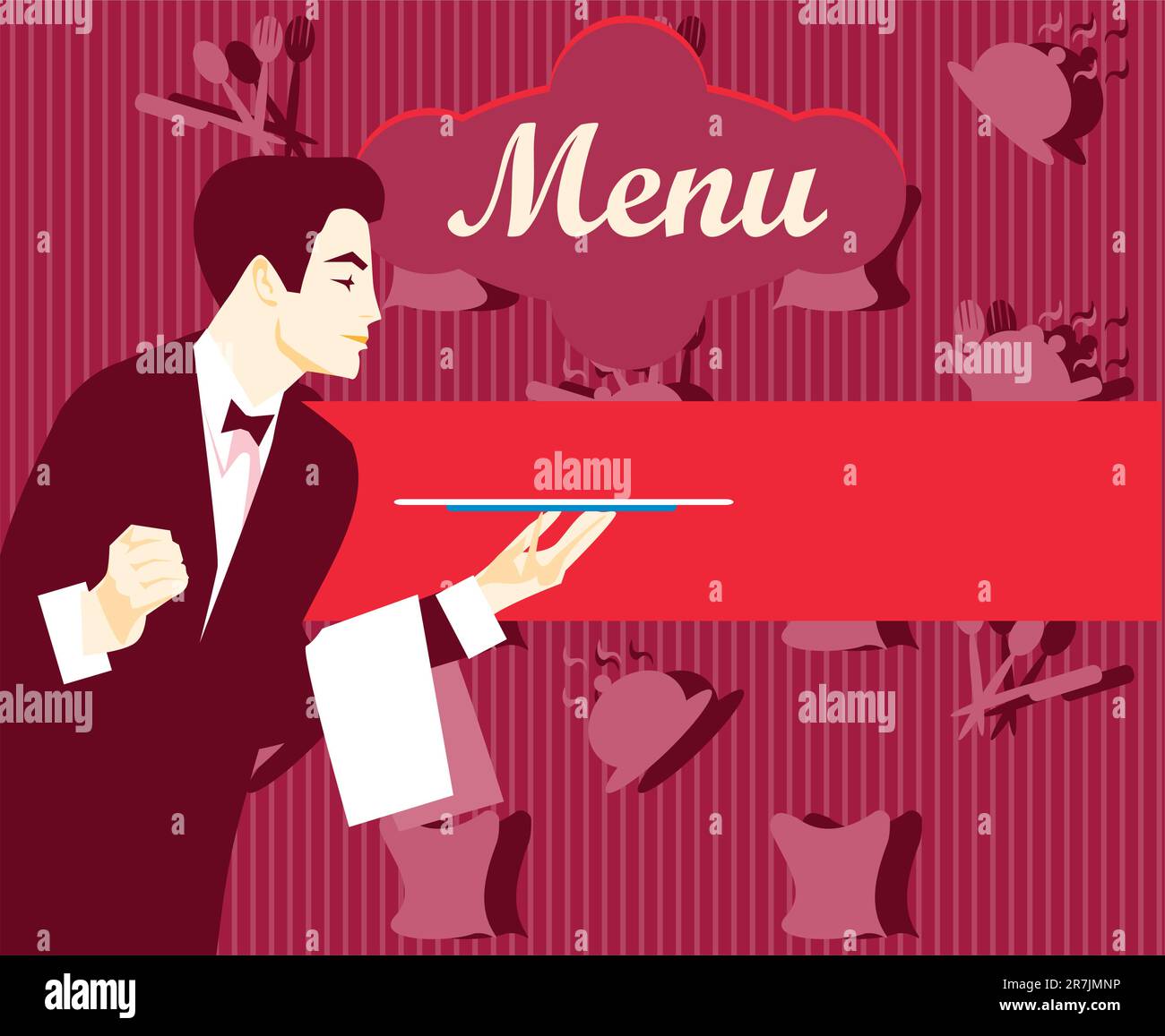 Il menu del ristorante design Illustrazione Vettoriale