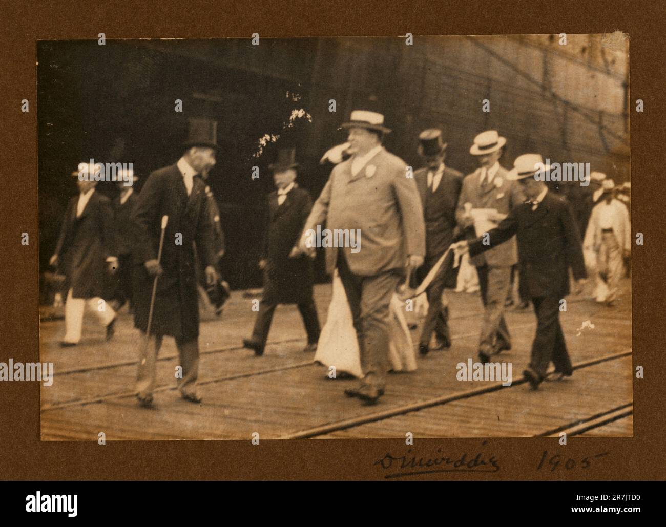 William Howard Taft e Alice Roosevelt Longworth 1905 Foto Stock