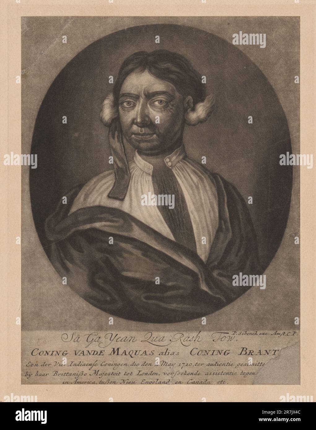 SA GA Yean qua rash Tow, coning Vande Maquas alias coning Brant 1710 Foto Stock