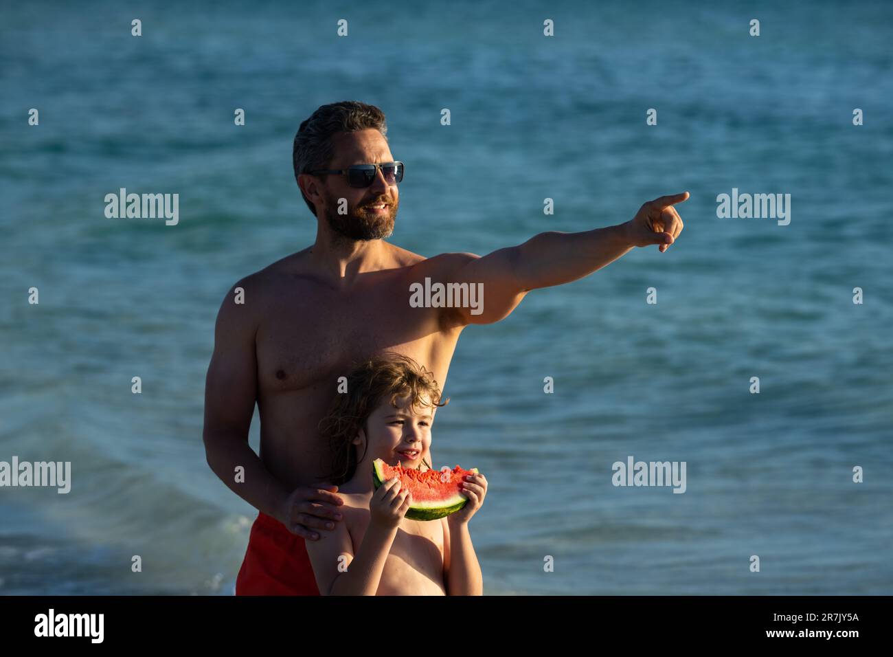 Padre E Figlio Coppia Di T-Shirt Personalizzate 