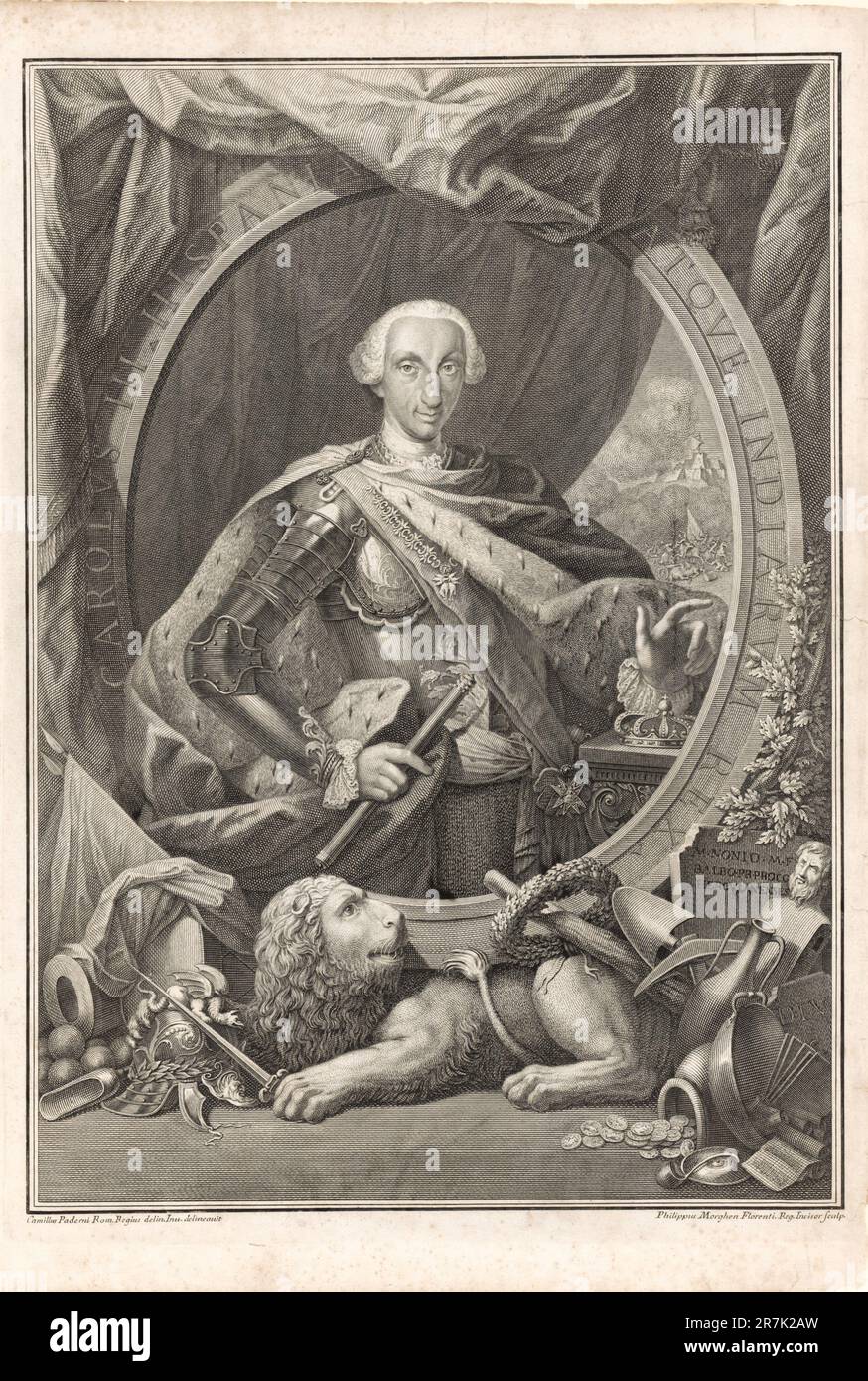 Re Carlo III di Spagna 1760 Foto Stock