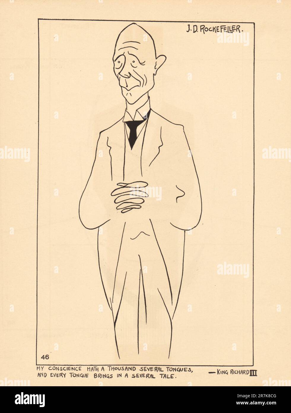 John Davison Rockefeller, Sr. 1911 Foto Stock