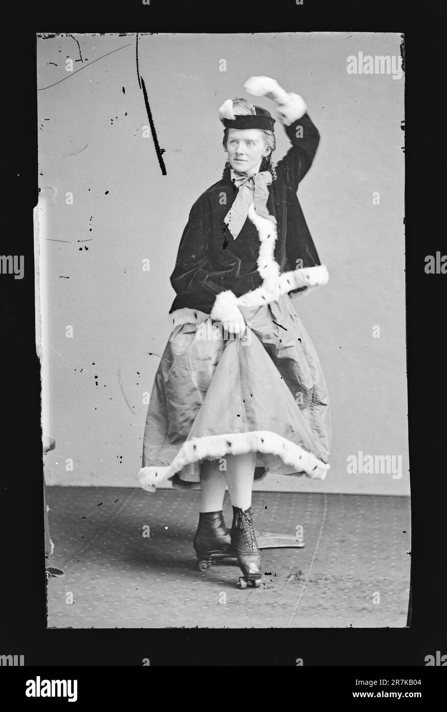 Pattino a rotelle c. 1860-1870 Foto Stock