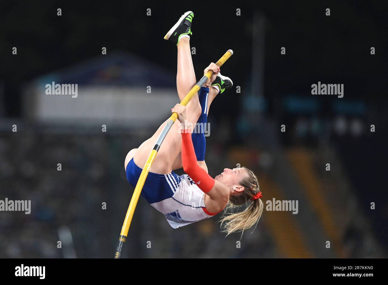 Margot Chevrier (Francia). Pole volta donne. Campionato europeo di Monaco 2022. Foto Stock