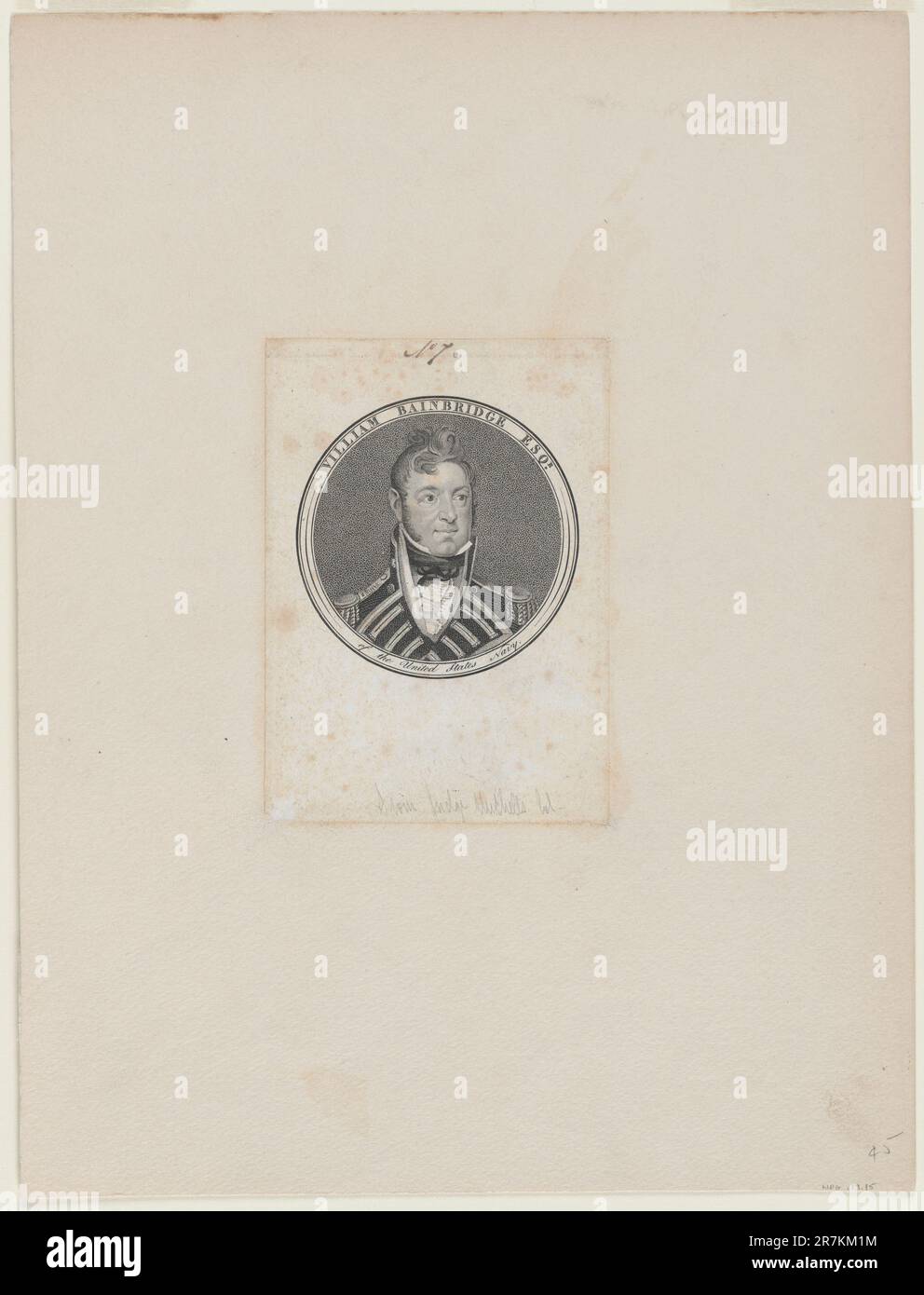 William Bainbridge 1817-1822 Foto Stock