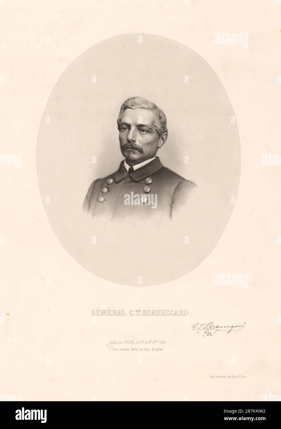 Pierre Gustave Toutant Beauregard 1864 Foto Stock