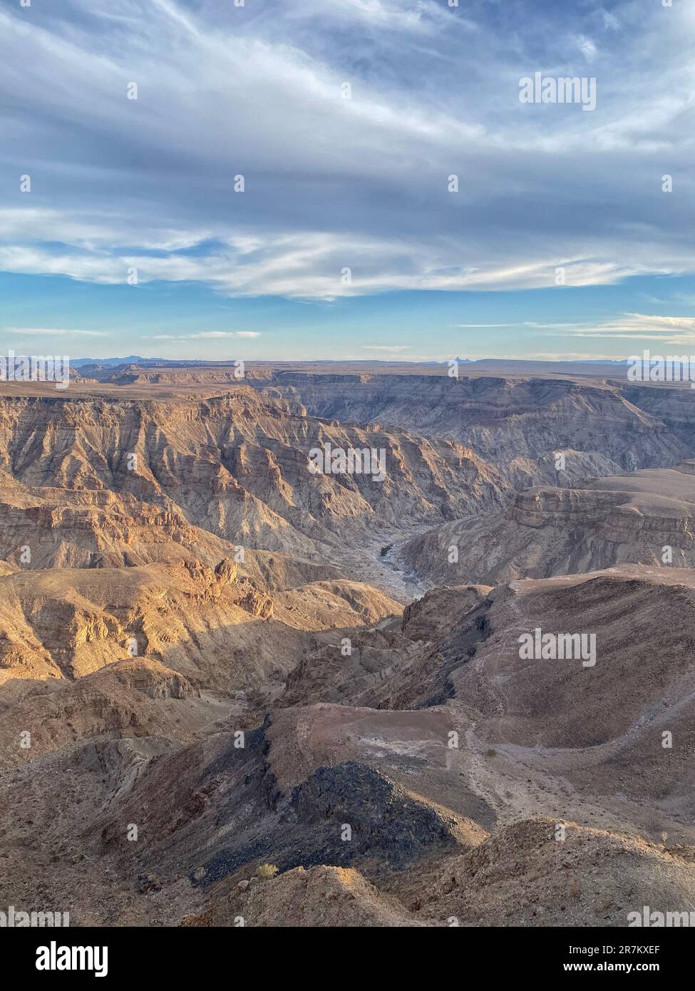 Fish River Canyon, Namibia è il secondo canyon più grande del mondo dopo il Grand Canyon negli Stati Uniti Foto Stock