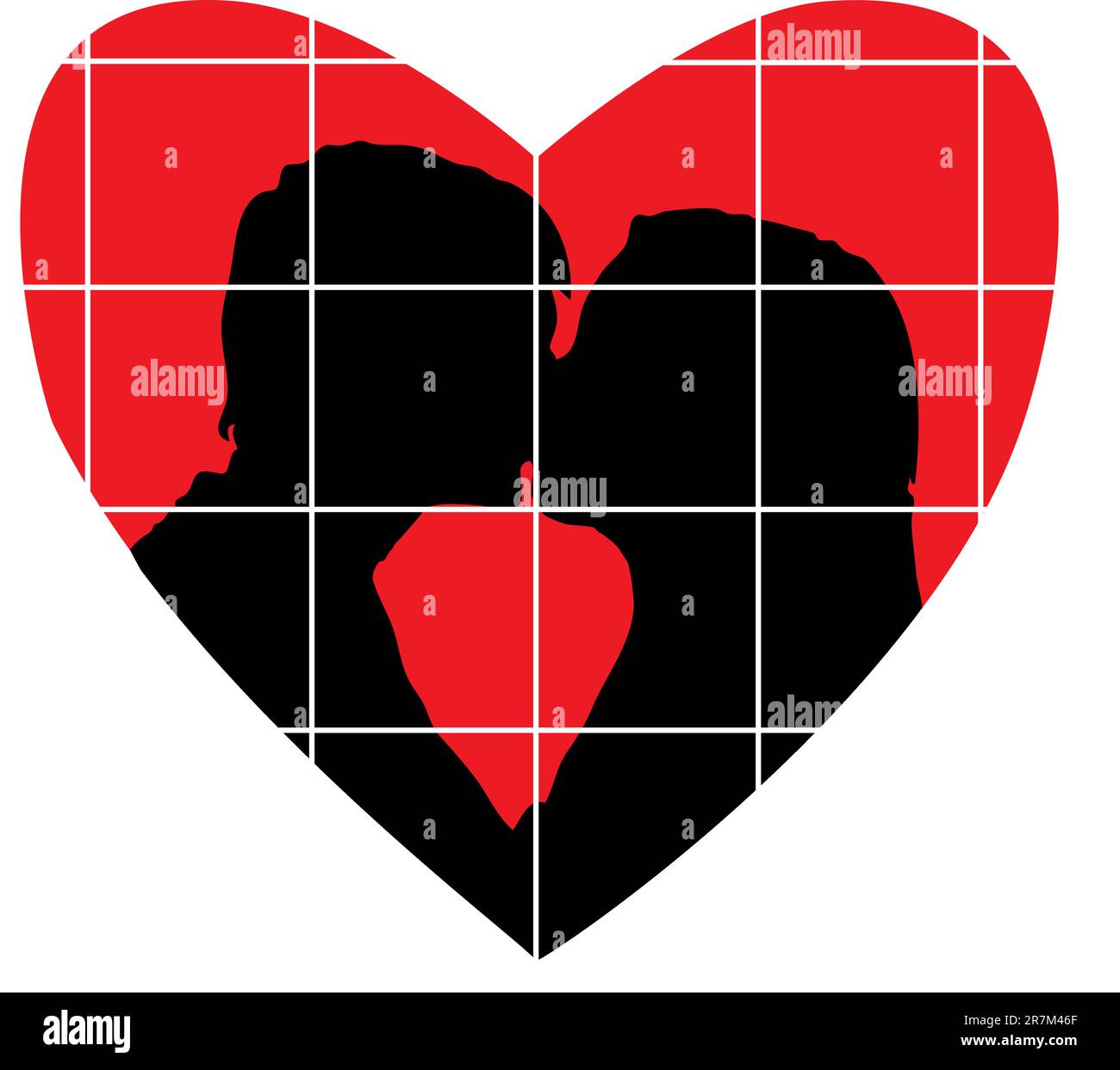 Immagine vettoriale del cuore innamorato con uno sfondo bianco Illustrazione Vettoriale Immagine vettoriale del cuore innamorato con uno sfondo bianco Illustrazione Vettoriale