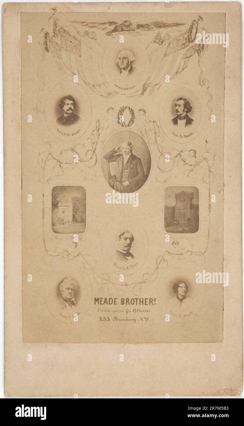 Frontespiece dei Meade Brothers per gli album c. 1862 Foto Stock