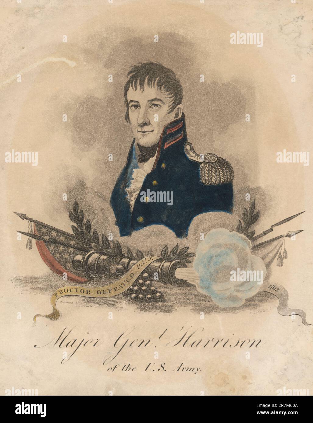 William Henry Harrison 1813 Foto Stock