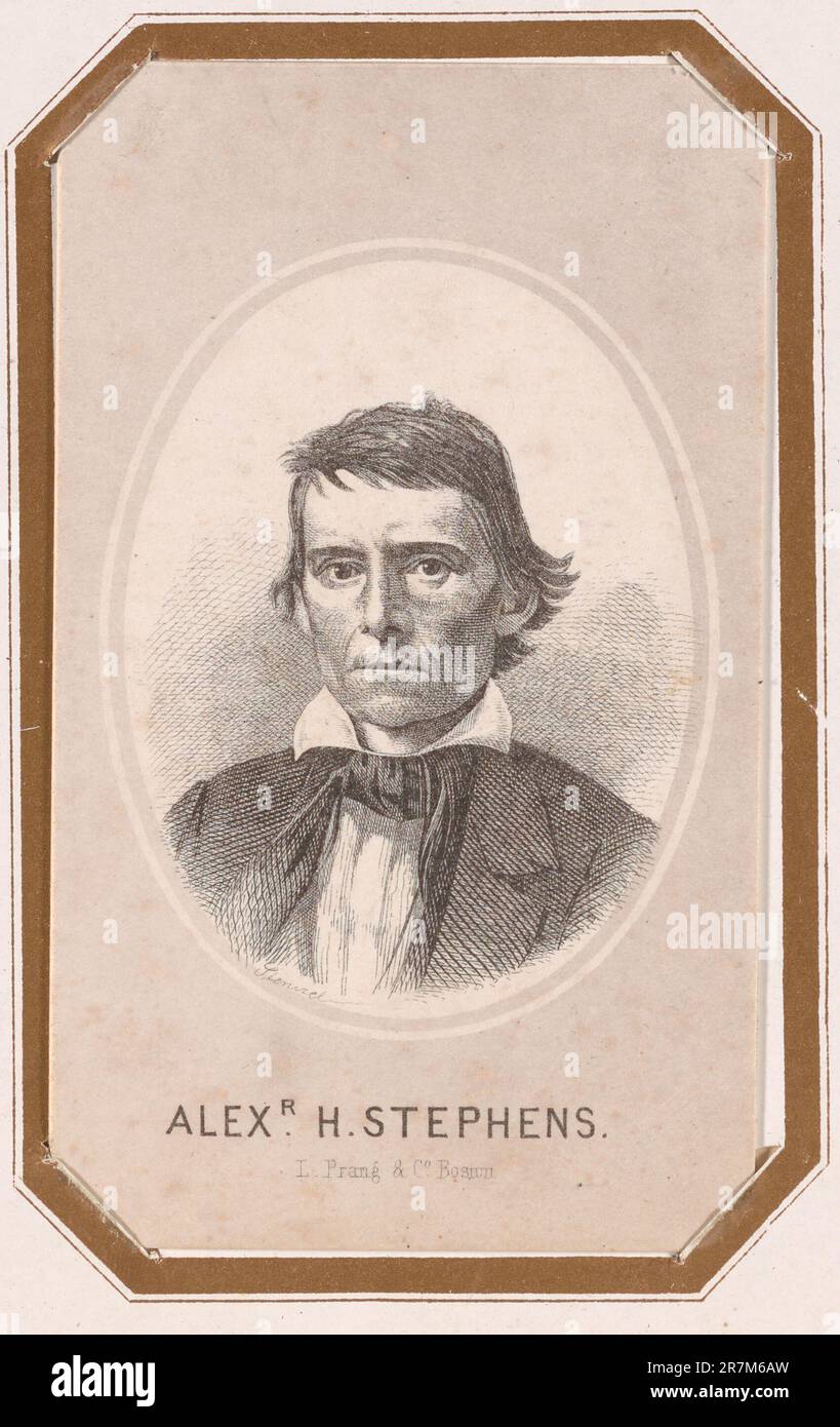 Alexander Hamilton Stephens c. 1861-1862 Foto Stock