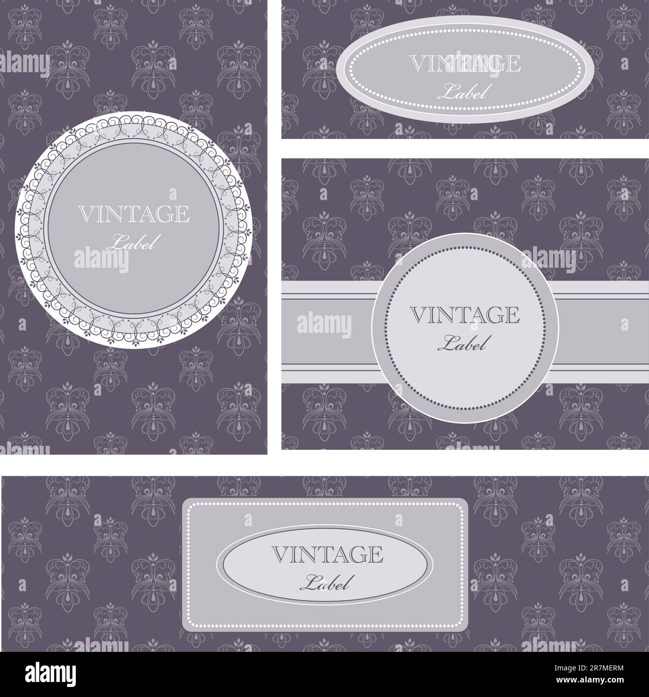 Carte Vector vintage Illustrazione Vettoriale