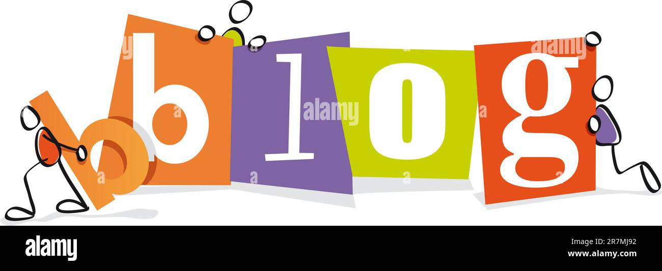 lettere per un post sul blog Illustrazione Vettoriale