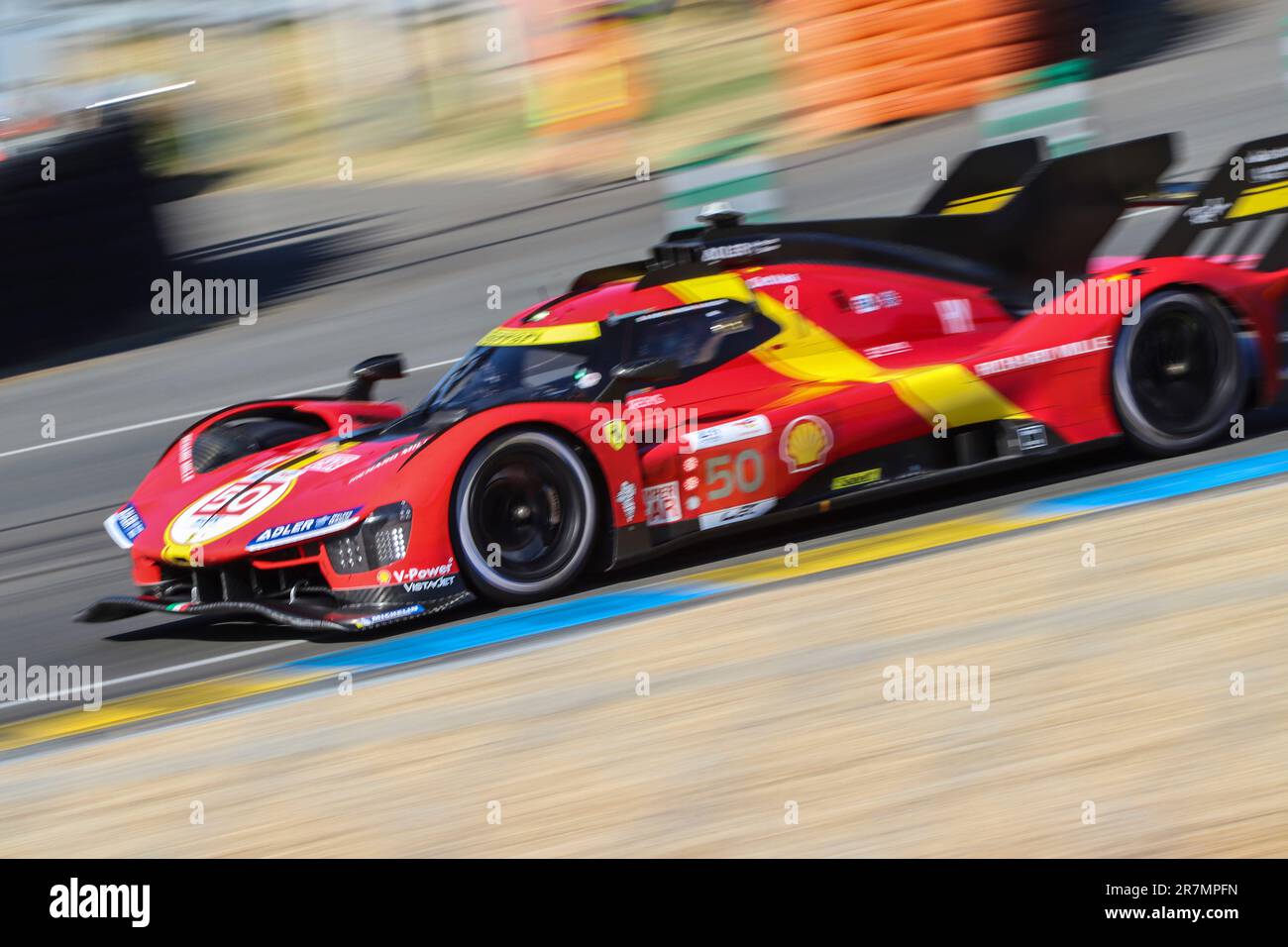 24h du Mans 2023 - AF Corse Ferrari 499 - Antonio fuoco, Miguel Molina, Nicklas Nielsen Foto Stock