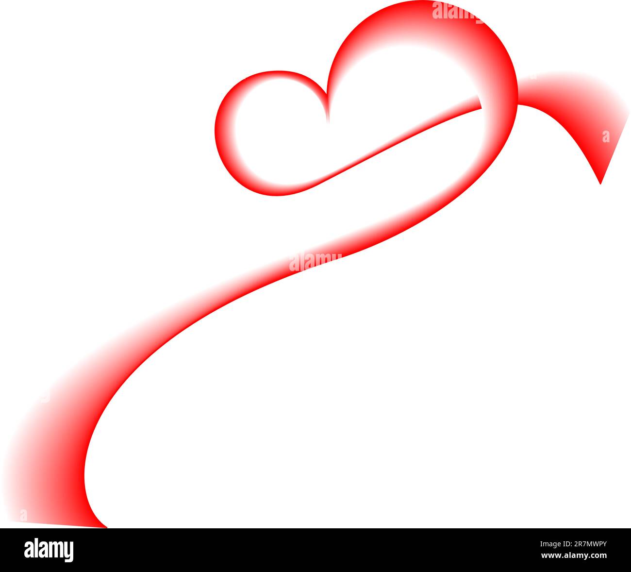 Immagine vettoriale del cuore semplice Illustrazione Vettoriale