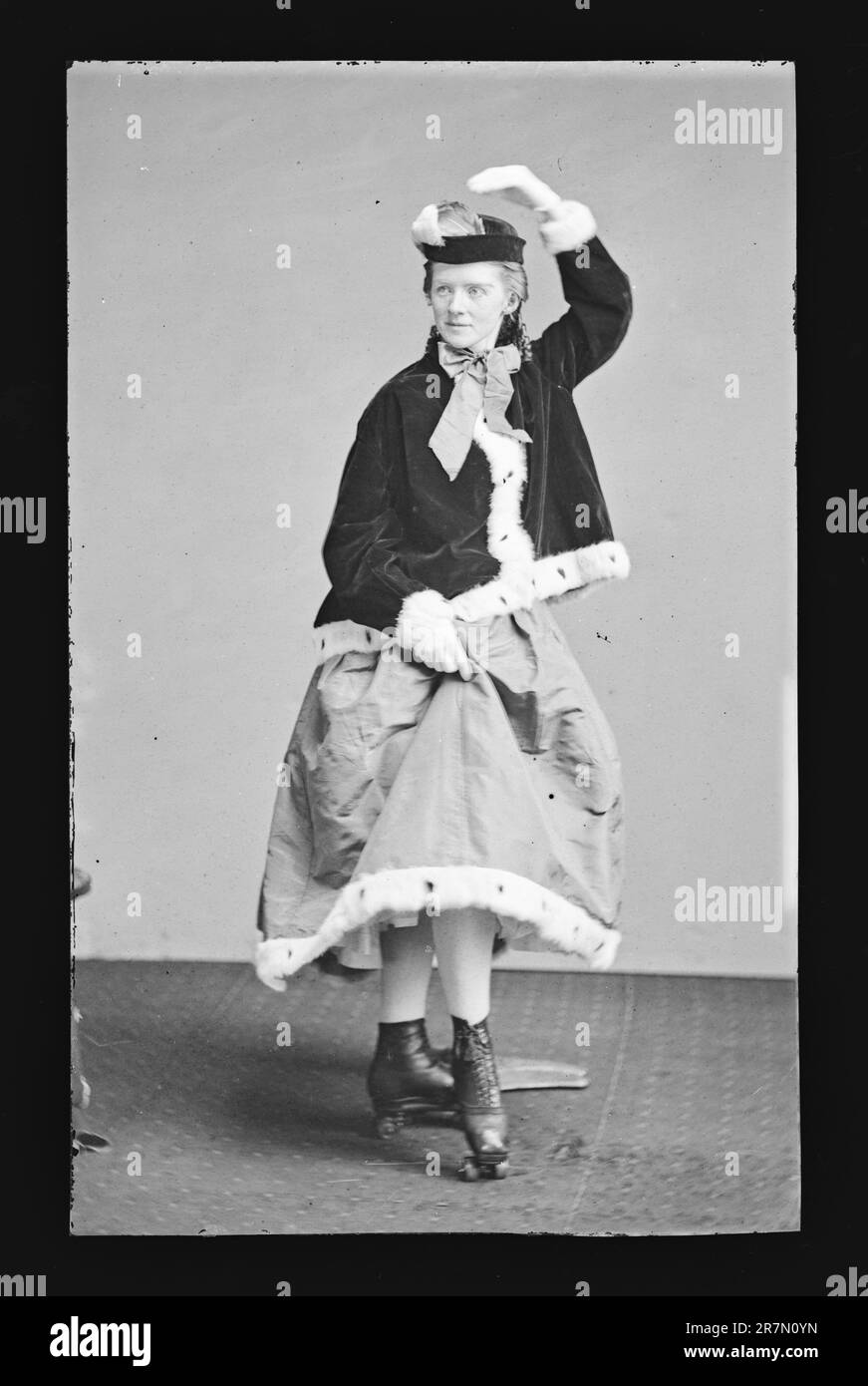 Pattino a rotelle c. 1860-1870 Foto Stock