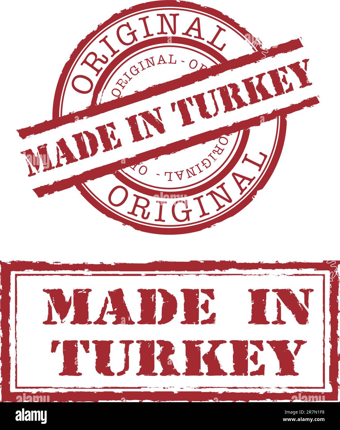 Francobollo fatto in Turchia Illustrazione Vettoriale