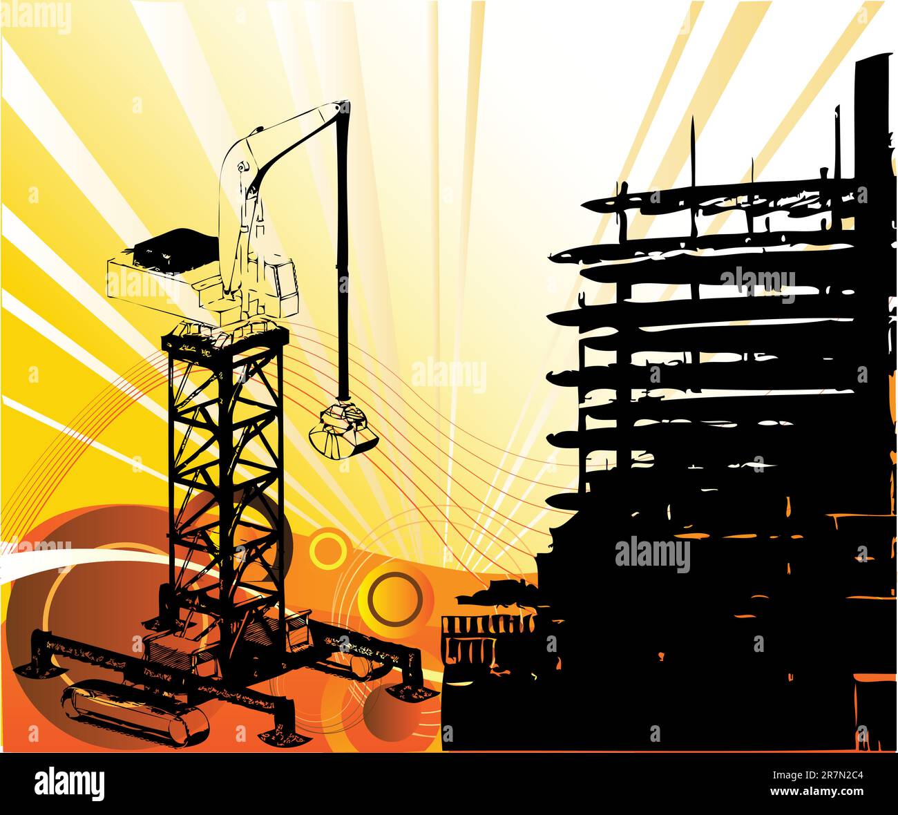 Oggetto da costruzione vettoriale Illustrazione Vettoriale