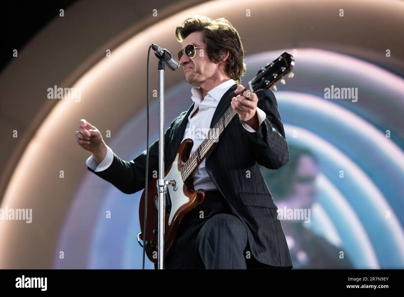 Londra, Regno Unito. 16th giugno 2023. Le scimmie artiche giocano dal vivo presso l'Emirates Stadium. Cristina Massei/Alamy Live News Foto Stock