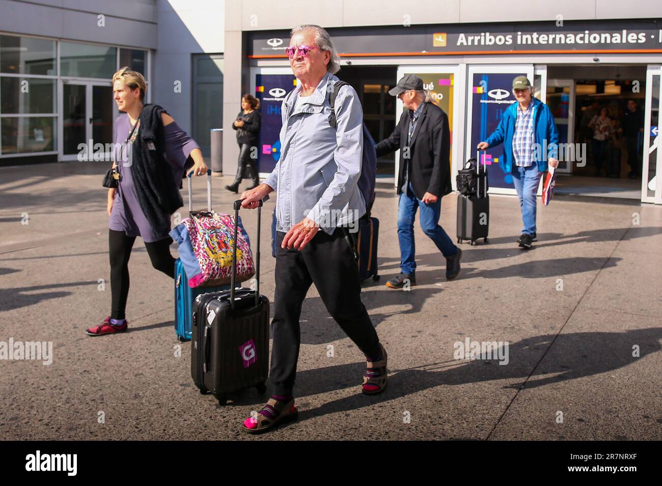 Viola profondo arrivo a Buenos Aires Foto Stock