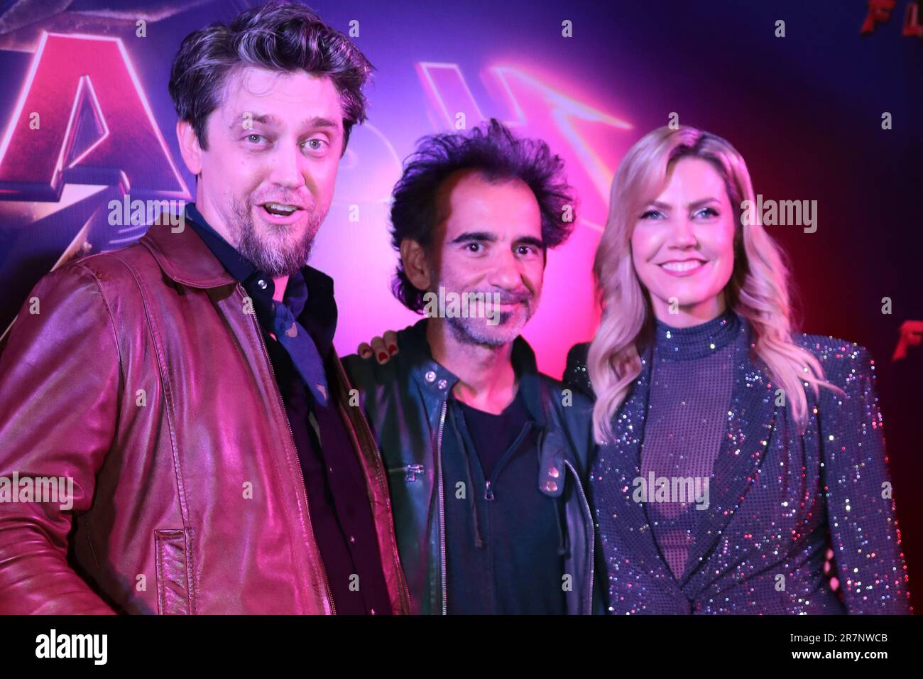 Andrés Muschietti y Barbara Muschietti regista e produttore del Flash Movie Foto Stock