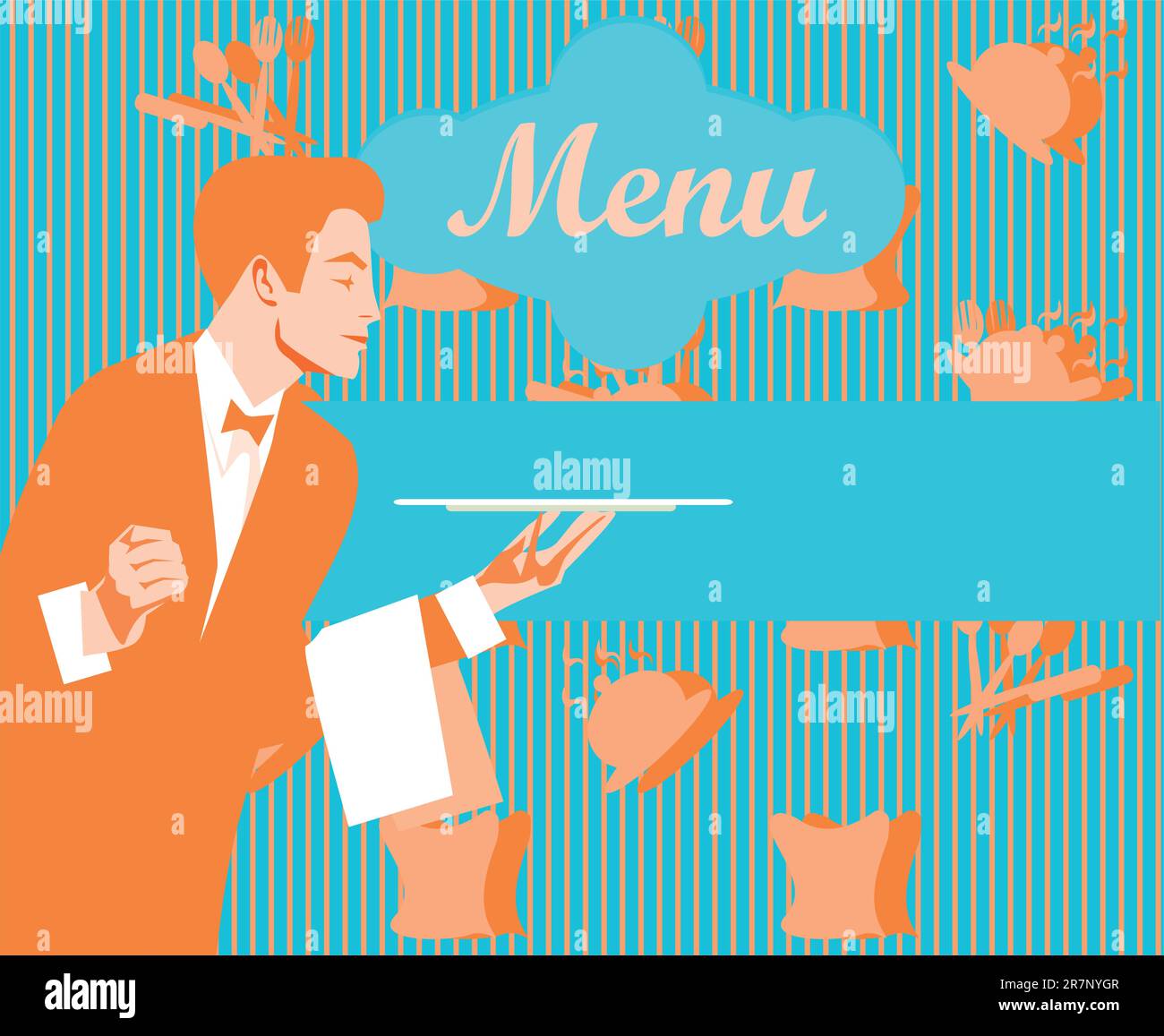 Il menu del ristorante design Illustrazione Vettoriale