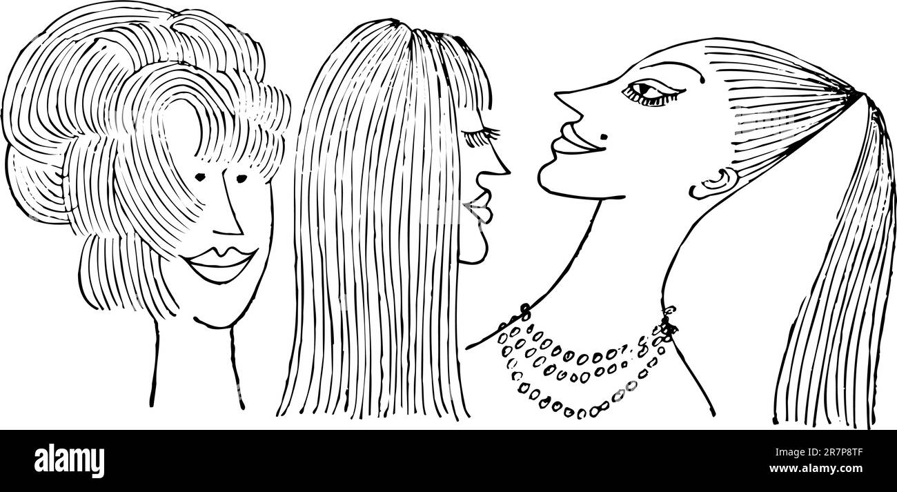 Conversazione delle donne Illustrazione Vettoriale