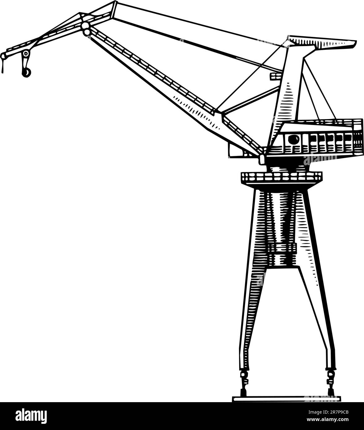 Gru per impieghi gravosi Illustrazione Vettoriale