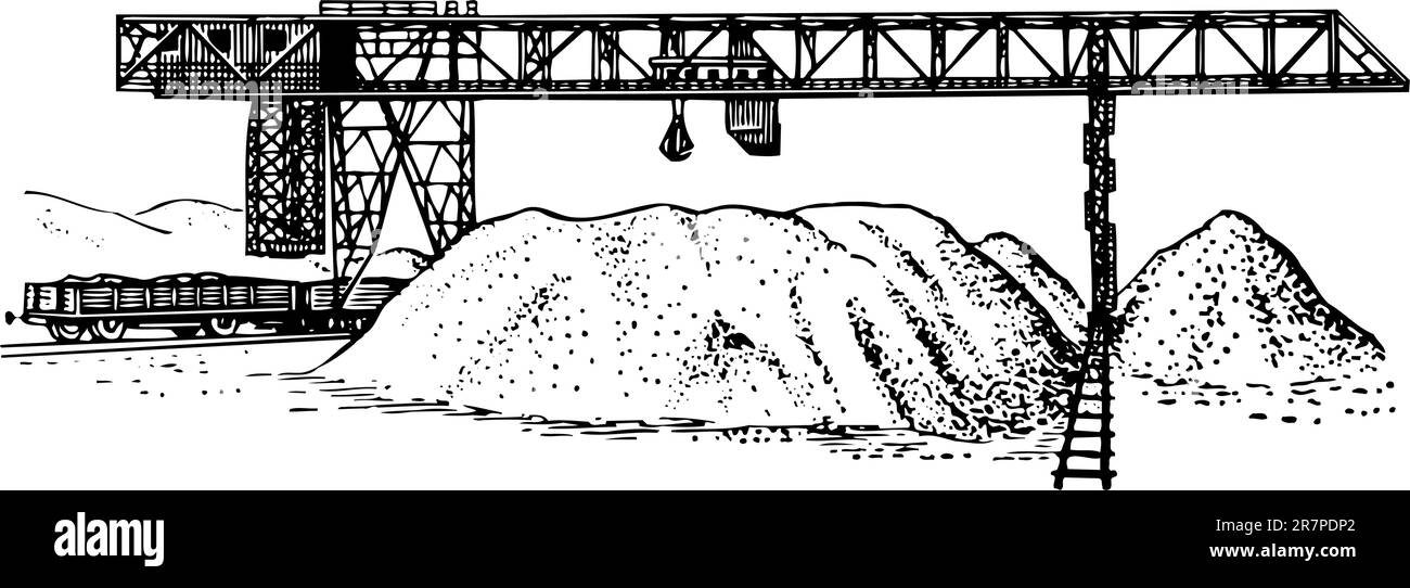 Gru per impieghi gravosi Illustrazione Vettoriale