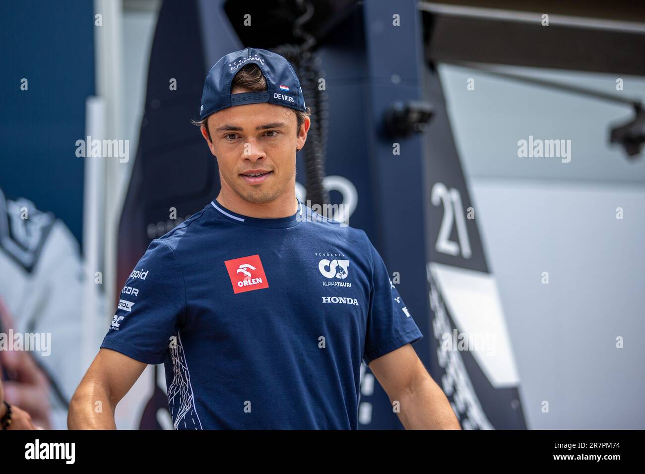 Nyck De Vries (NED) - Scuderia AlphaTauri.durante il giorno 1 di FORMULA 1 PIRELLI GRAND PRIX DU CANADA 2023 - dal 15th al 18th giugno 2023 a Montreal, Quebec, Canada Foto Stock