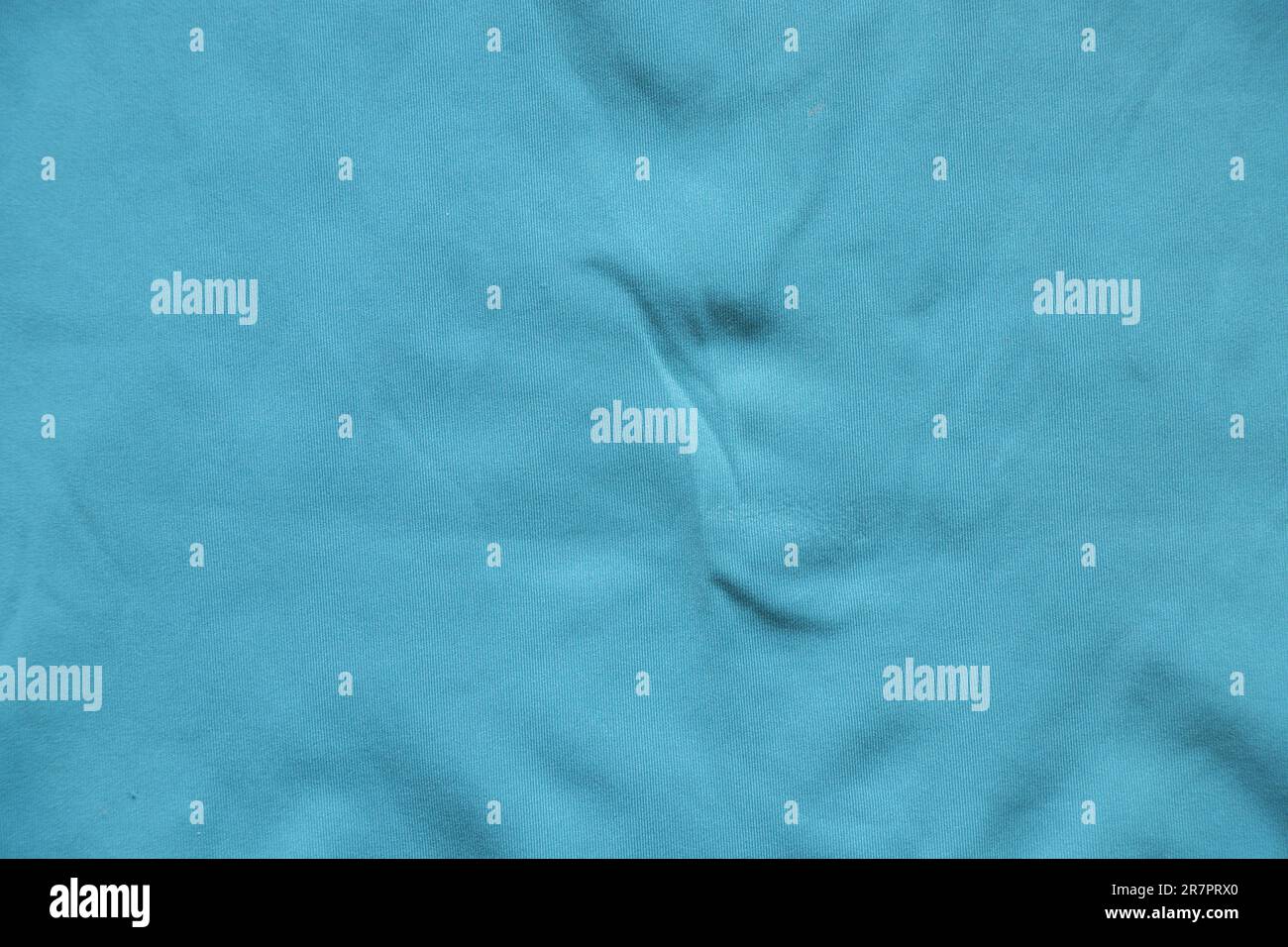 tessuto di seta semplice turchese come primo piano dello sfondo Foto Stock