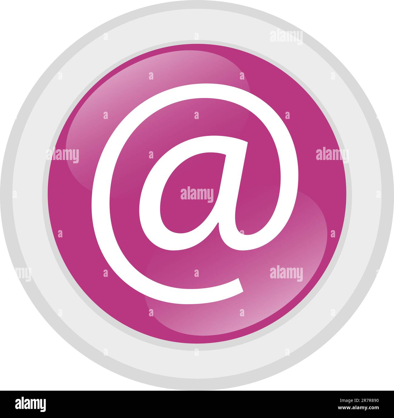 Icona indirizzo e-mail lucido Illustrazione Vettoriale