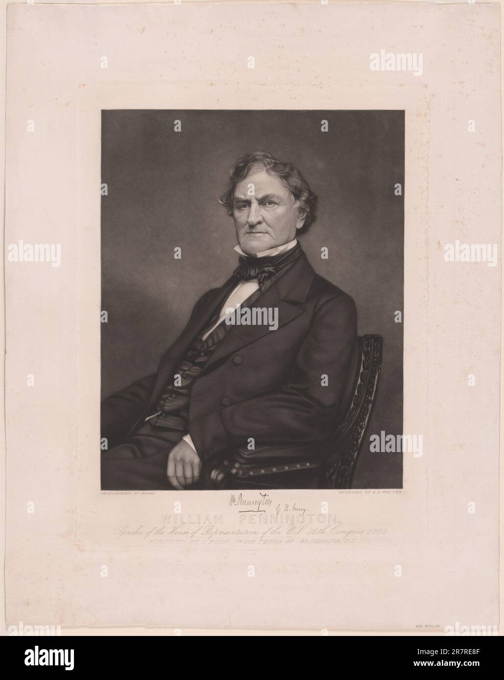 William Sandford Pennington Jr. c. 1860-1862 Foto Stock