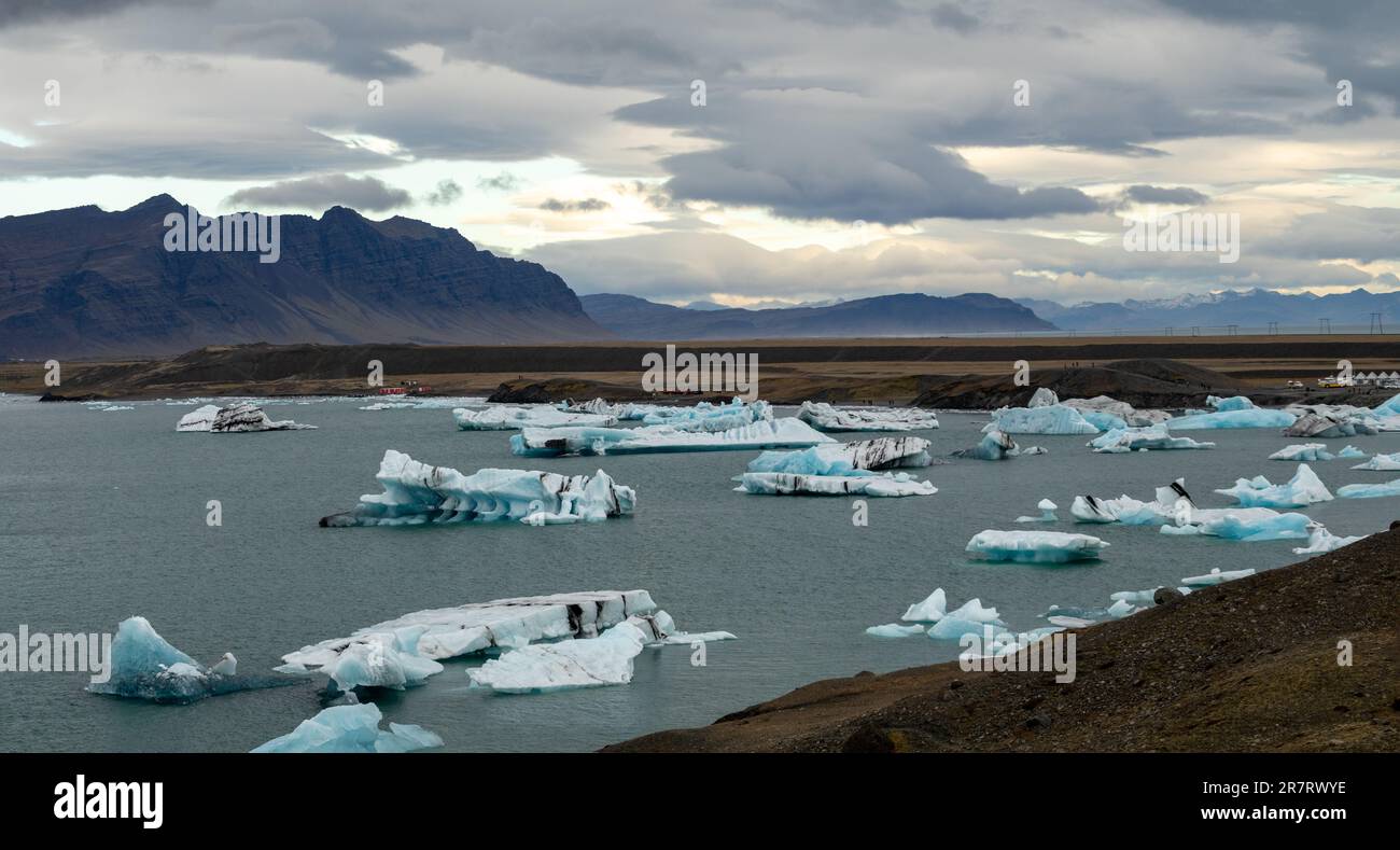 Jokulsarlon, Austurland, Islanda Foto Stock