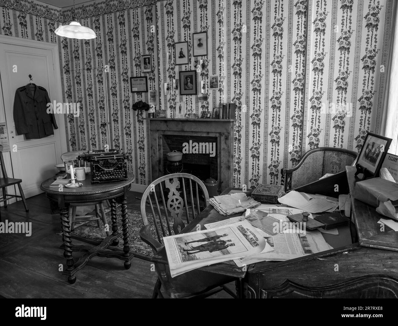 Questo è l'interno della casa e del museo di Talbot House, nella città belga di Poperinge, conosciuta durante la prima guerra mondiale come Pop. Foto Stock