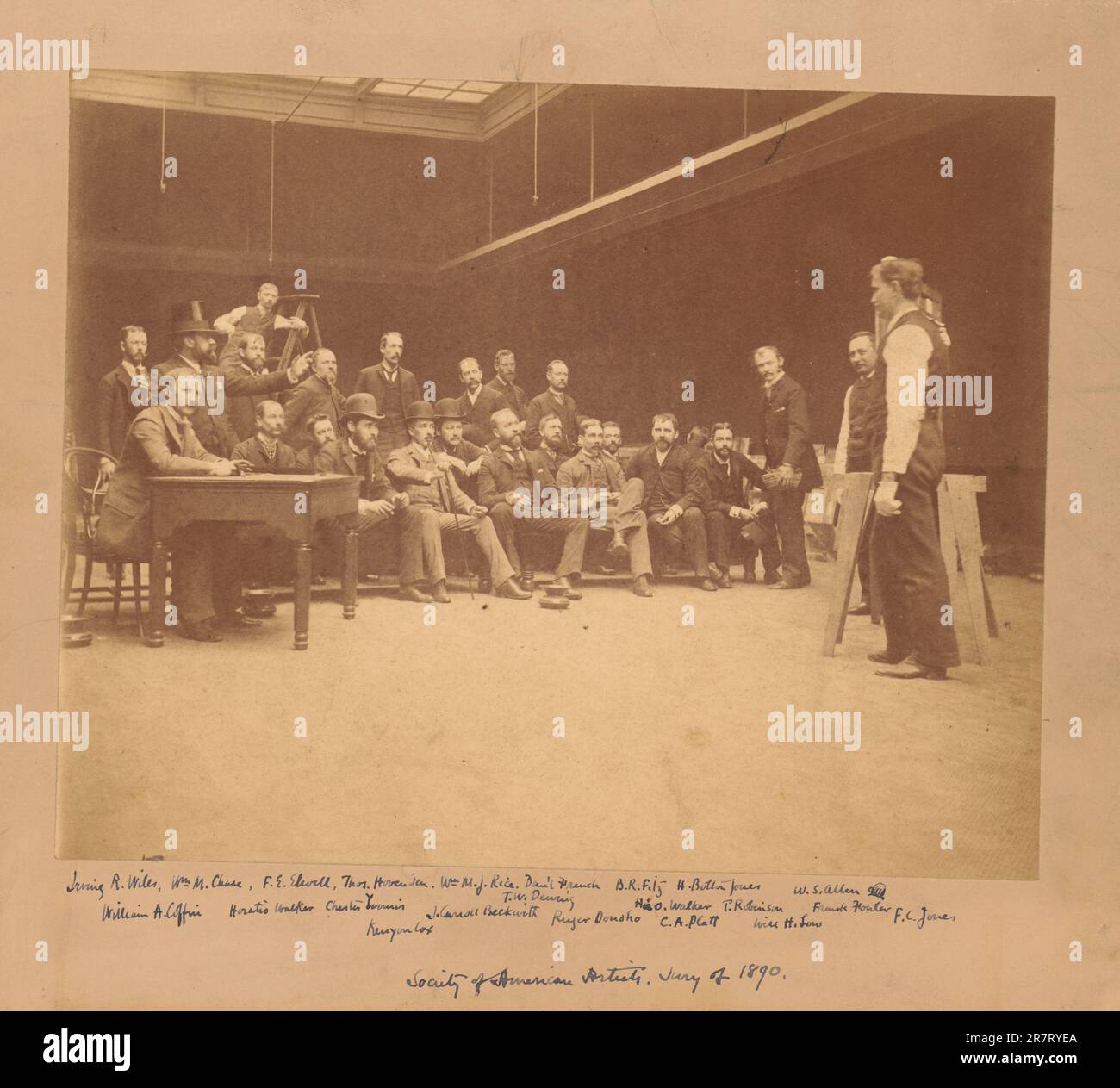 Society of American Artists, Giuria del 1890 1890 Foto Stock