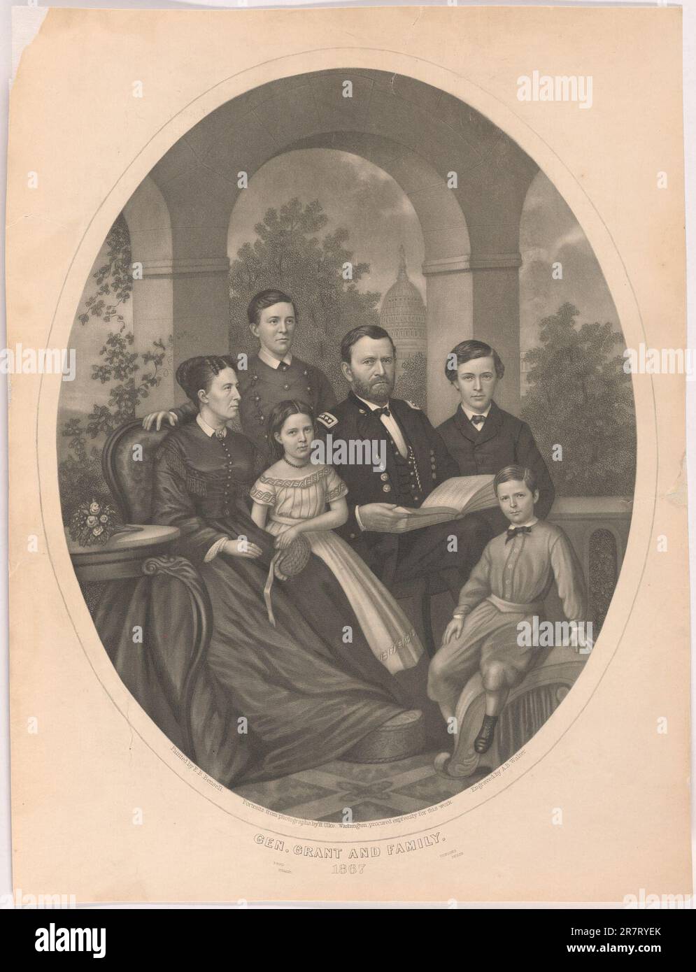 Sovvenzione generale e Famiglia 1867 Foto Stock