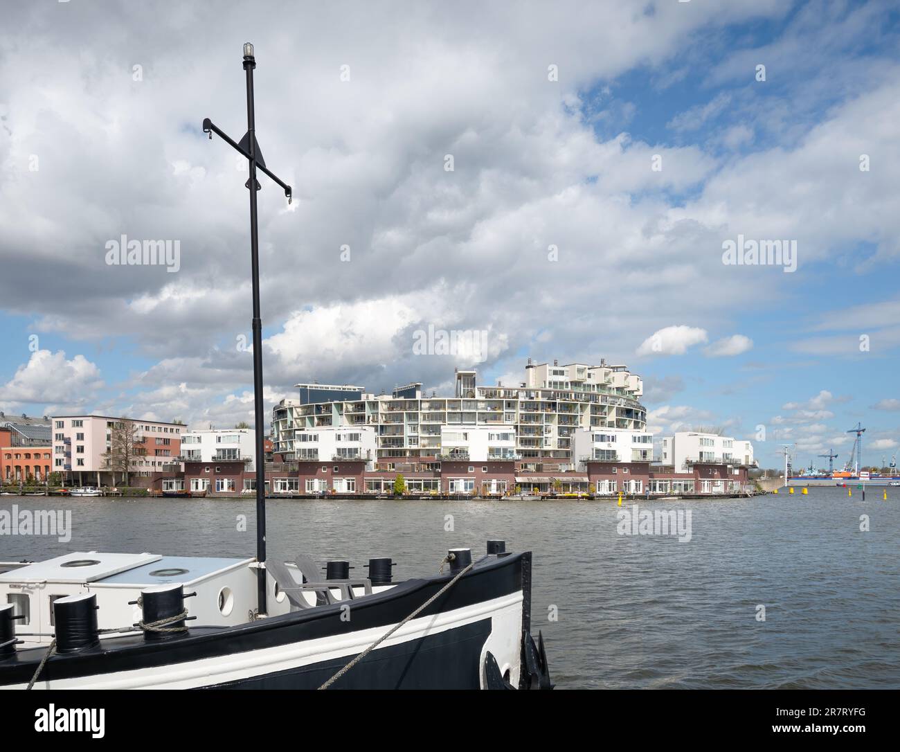 Amsterdam, Paesi Bassi - Venetiëhof / Emerald Empire Housing di Jo Coenen Foto Stock