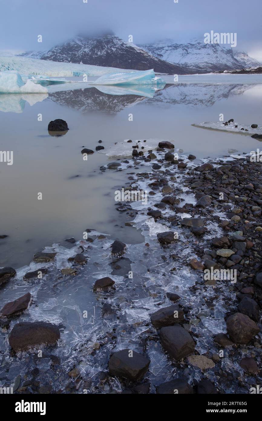Fjallsarlon, Austurland, Islanda Foto Stock