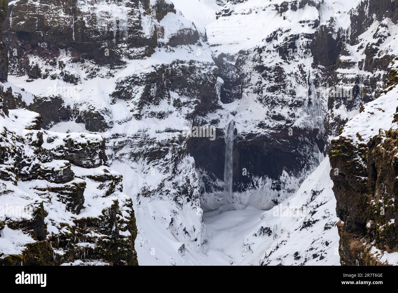 Mulagljufur Canyon, Austurland, Islanda Foto Stock