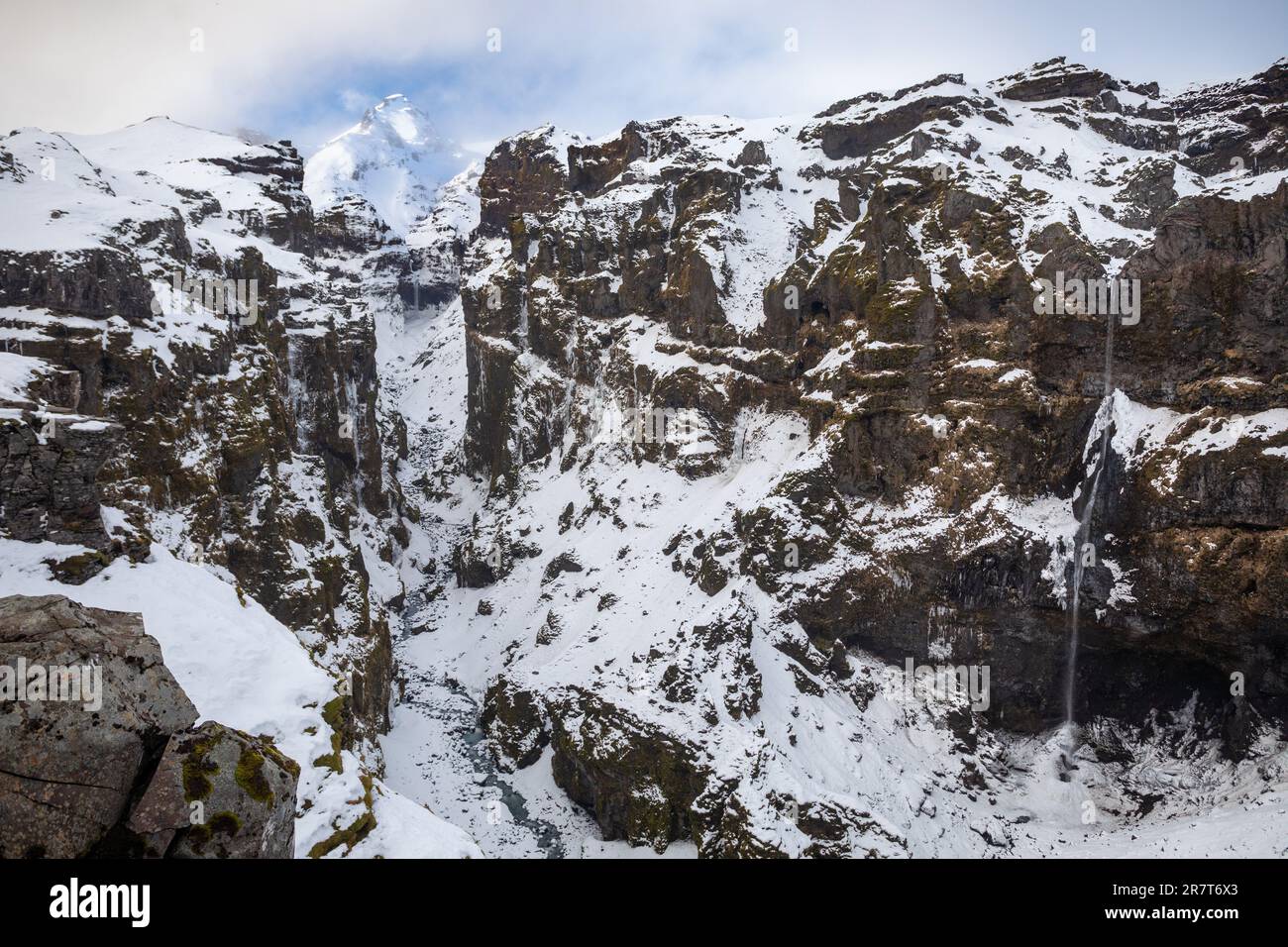Mulagljufur Canyon, Austurland, Islanda Foto Stock