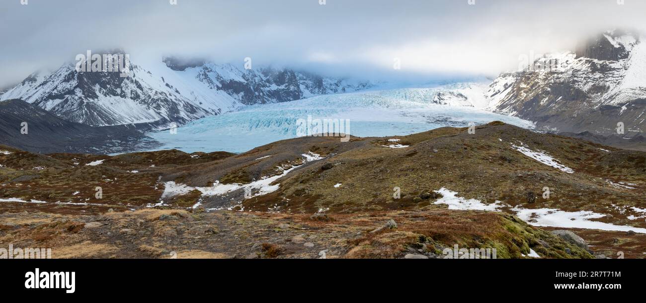 Kviarjokull, Austurland, Islanda Foto Stock