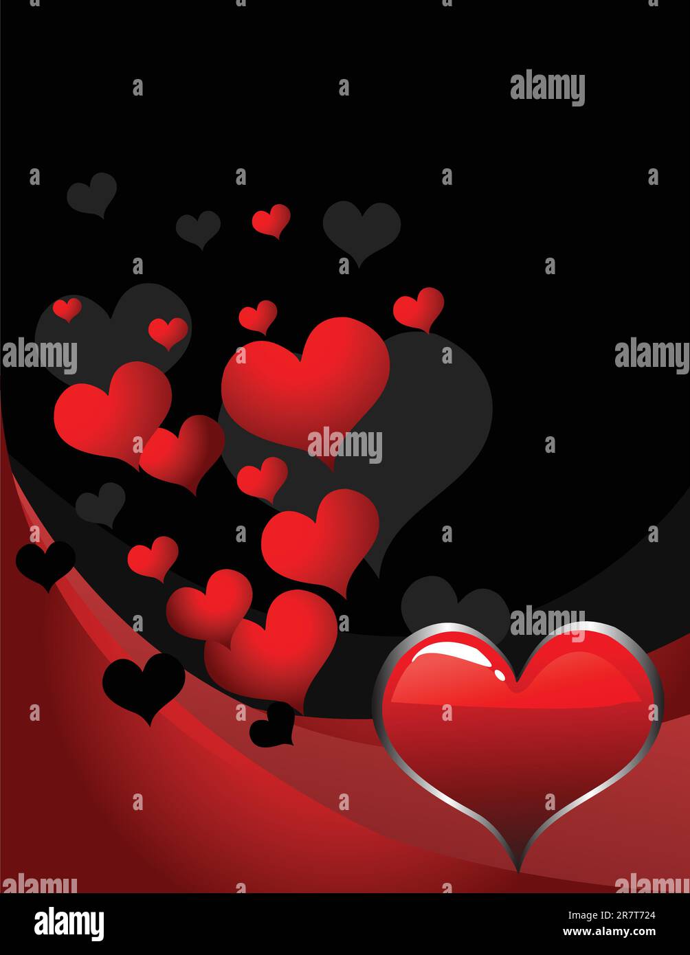 Sfondo retrò con cuore Illustrazione Vettoriale